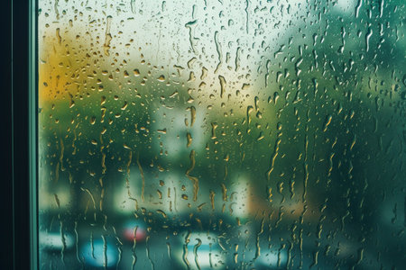 Raindrops on windowの素材