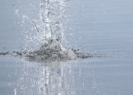 Water splash backgroundの写真素材