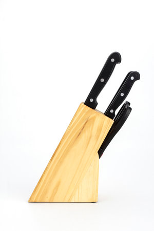 knife set for cooking in the kitchenの写真素材