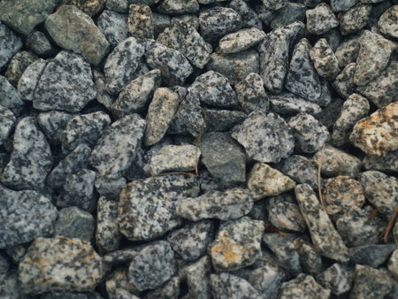 heap of tiny stones.の写真素材