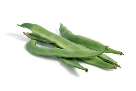 Tender bean isolated from the white background