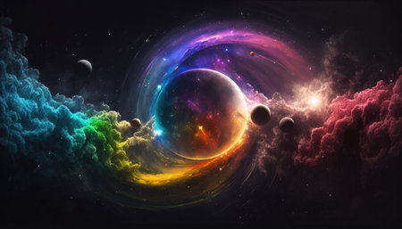 abstract background of galaxy, astronomy and fantasy