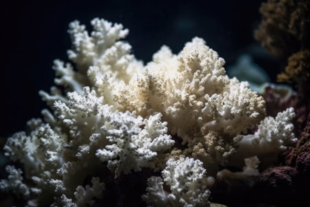 White marine corals under the seaの素材