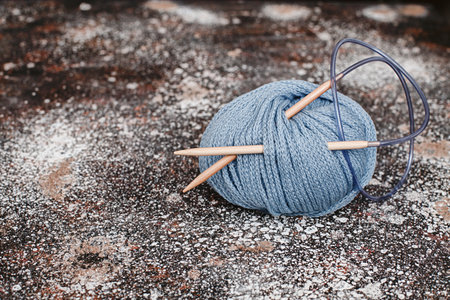 all of yarn for knittingの写真素材