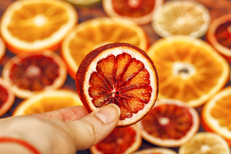 Dried citrus fruitsの写真素材