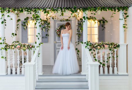 Classical young gourgeous bride.の写真素材