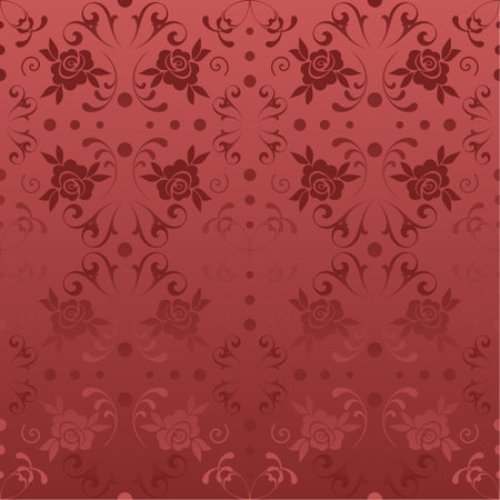 Seamless damask wallpaper, vector illustrationのイラスト素材