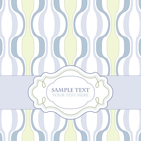 Vintage template frame design for greeting card のイラスト素材