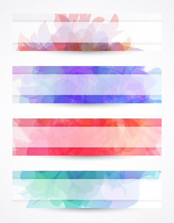 Delicate header or banner with transparent backgroundのイラスト素材
