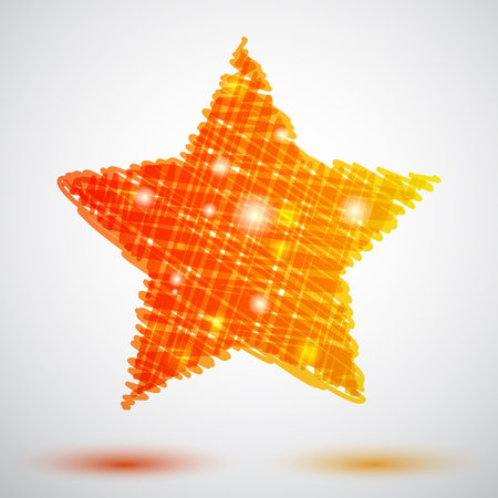 Background with scribble starのイラスト素材