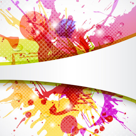 Colorful and abstract background with copy spaceのイラスト素材