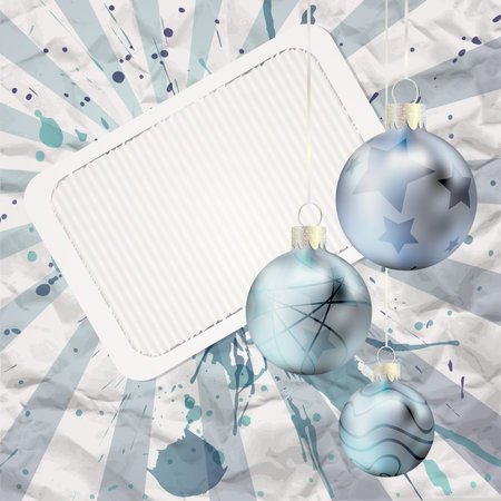 Vintage Christmas background wiyh copy spaceのイラスト素材