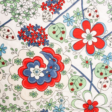 glamour fabric with flowers, photo