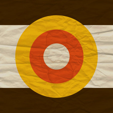 vintage image with grunge paper, retro patternの写真素材