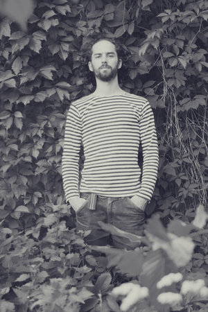 portrait of handsome man, stylish の写真素材