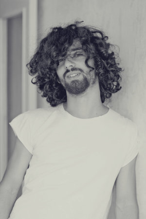 art photo of handsome manの写真素材