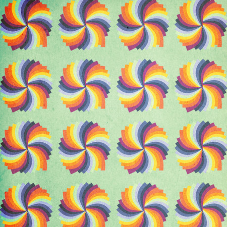 art image, colorful pattern, vintageの写真素材