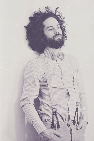 art photo of handsome man, vintage styleの写真素材