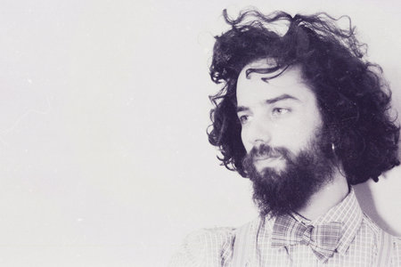 art photo of handsome man, vintage styleの写真素材