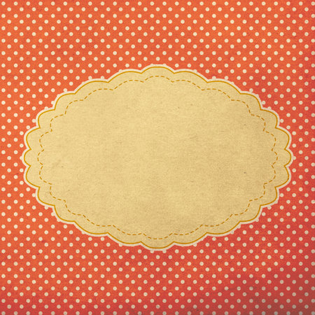 vintage background, polka dot style, retroの写真素材