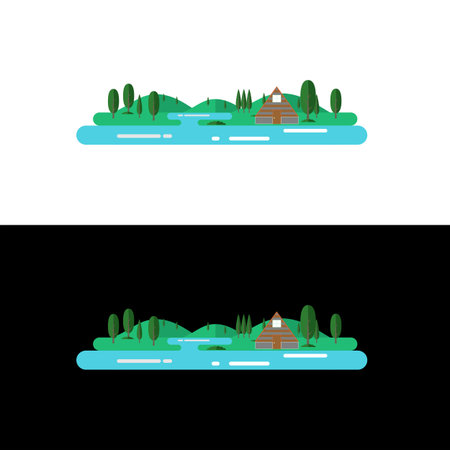 Landscape Logo vectorのイラスト素材