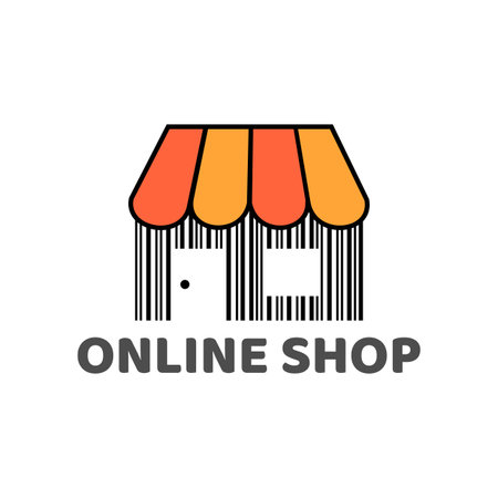 Online Store Logo Designのイラスト素材