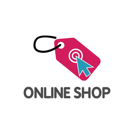 Online Store Logo Designのイラスト素材