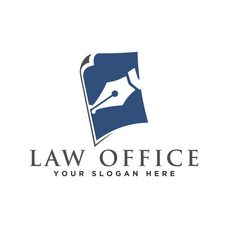 Law logo design vector illustration graphic designのイラスト素材