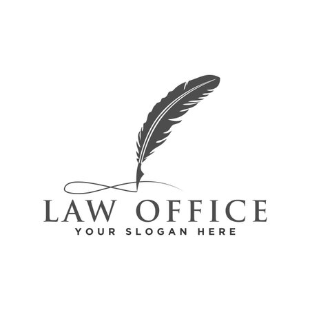 Law logo design vector illustration graphic designのイラスト素材