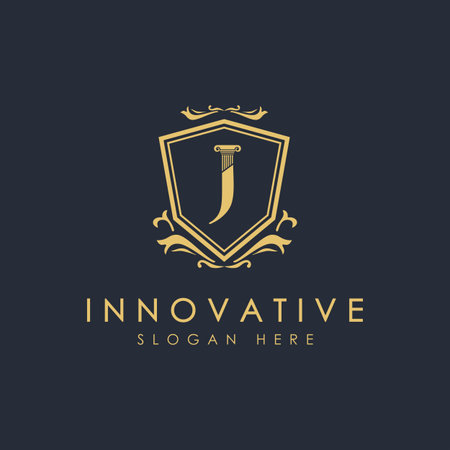 latter Law logo design vector illustrationのイラスト素材