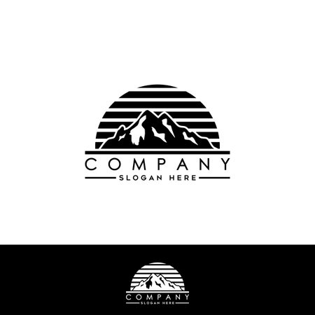 Landscape mountain Logoのイラスト素材