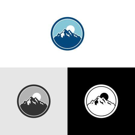 Landscape mountain Logoのイラスト素材