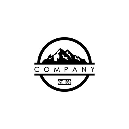 Landscape mountain Logoのイラスト素材