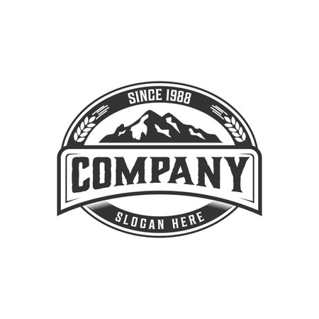Vintage camping and mountain icon vector illustration.のイラスト素材