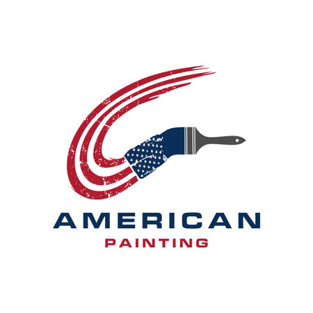 American painting logo vectorのイラスト素材