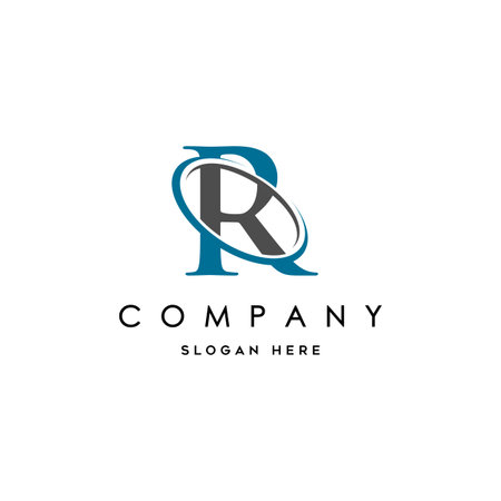 Abstract letter R logo designのイラスト素材