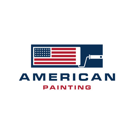 American painting icon vector.のイラスト素材