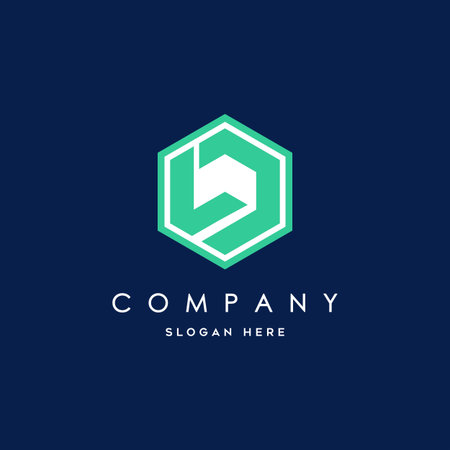 Abstract letter LD logo designのイラスト素材