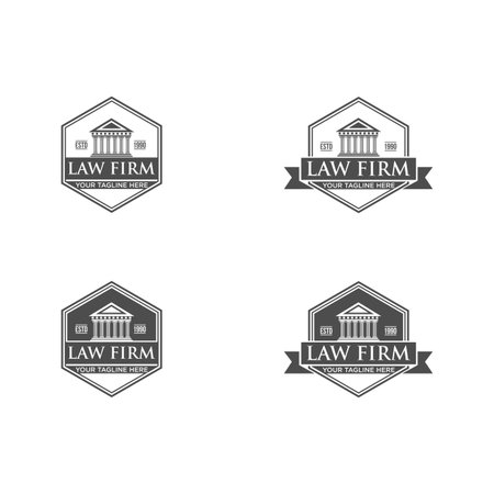 Law Firm symbol iconのイラスト素材