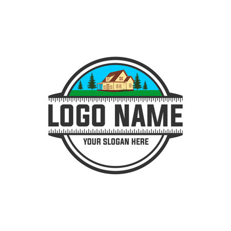 Icon of the house and building illustration.のイラスト素材