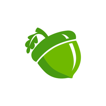 acorn vector iconのイラスト素材