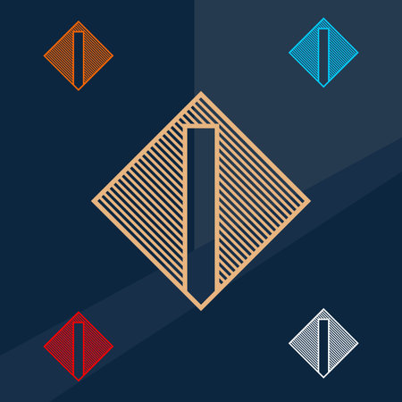 I abstract initials emblem vector illustrationのイラスト素材