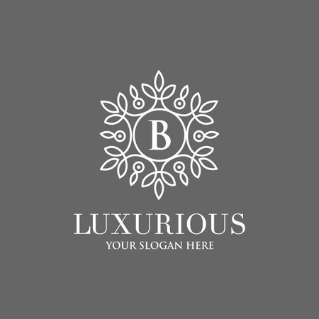 Crests logo, Hotel logo, luxury letter monogram vector design, Fashion brand identity, templateのイラスト素材