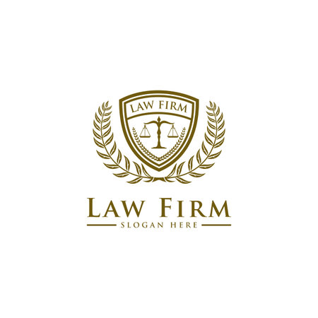 Law firm symbol design business template.のイラスト素材