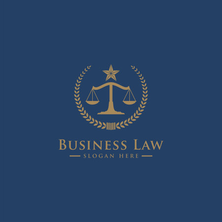 Luxury Law logo. Law Office. Lawyer services. Vector logo templateのイラスト素材