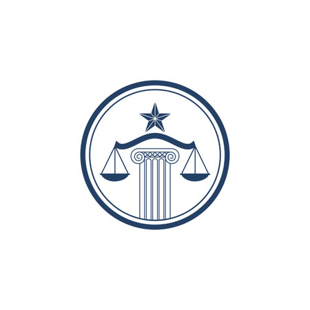 Luxury Law logo. Law Office. Lawyer services. Vector logo templateのイラスト素材
