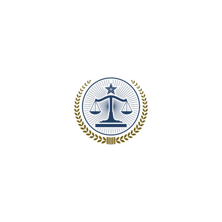 Luxury Law logo. Law Office. Lawyer services. Vector logo templateのイラスト素材