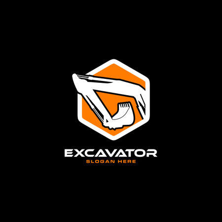 Excavator icon image illustrationのイラスト素材