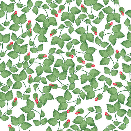 Seamless floral pattern for design, vector Illustration.のイラスト素材