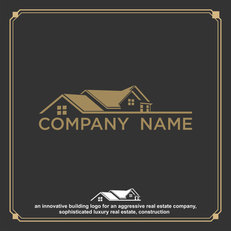 Luxury Real Estate, Building and Construction Logo Vector Designのイラスト素材